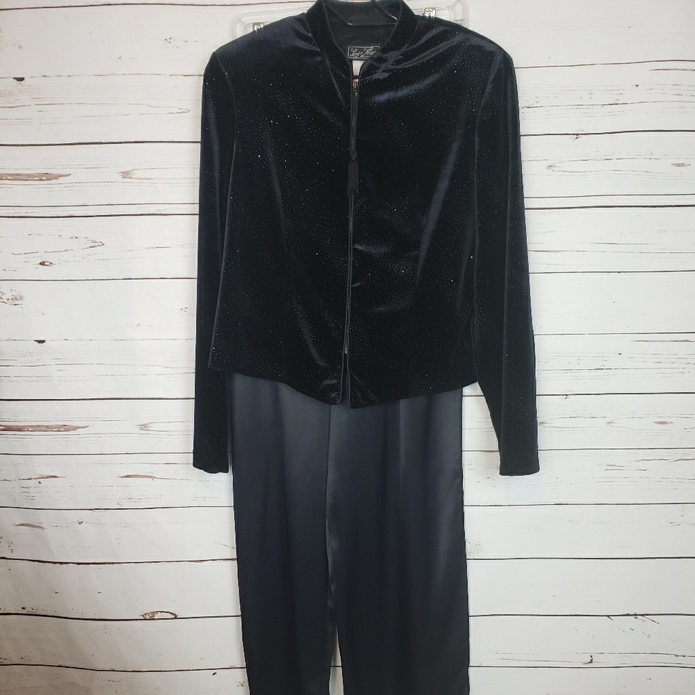 Vintage Lori Max New York Velvet Jacket Pant Suit